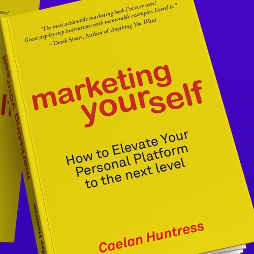 minimalist self help book cover design