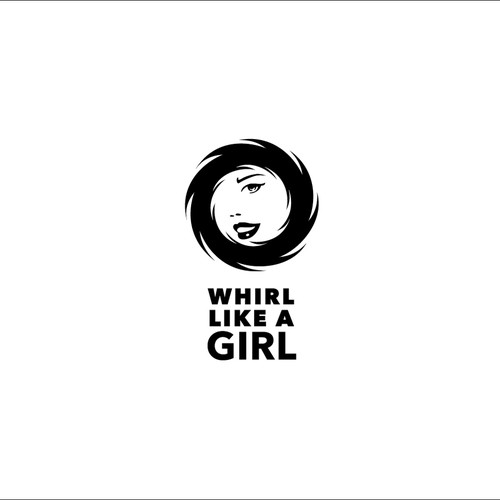 WHIRL LIKE A GIRL - Girl Power Brand - Tornado of Hair to Symbolize GIRL POWER - NO AI
