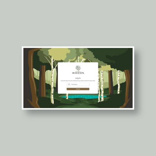 Illustration Background for WOODS