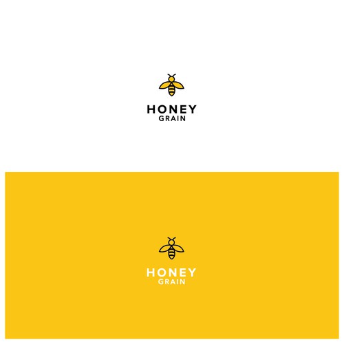logo design for honey grain