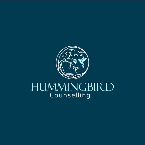 hummingbird counselling logo design