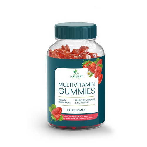 Multivitamin label design
