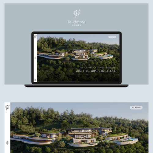 Elevating Elegance: Bold Landing Page Concept for Touchstone Homes