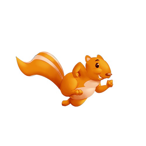 Technology squirrel mascot