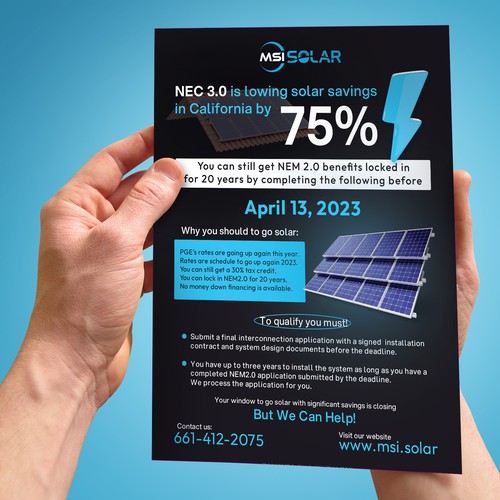 Flyer Design MSI Solar