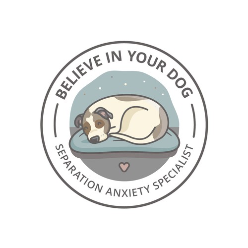 Cute logo for a separation anxiety specialist