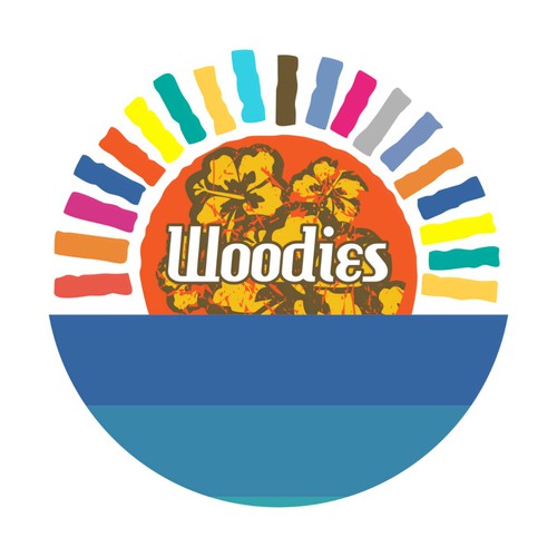 Woodies Brand Sticker