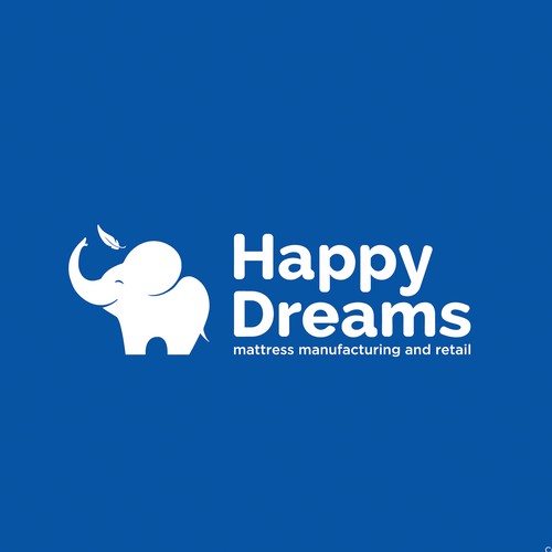 MATTRESS company HAPPY DREAMS logo design