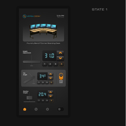 Main screen for VersaDesk App