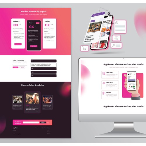 Website template for woocommerce business