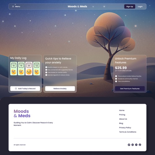 Minimalist illustrative app design