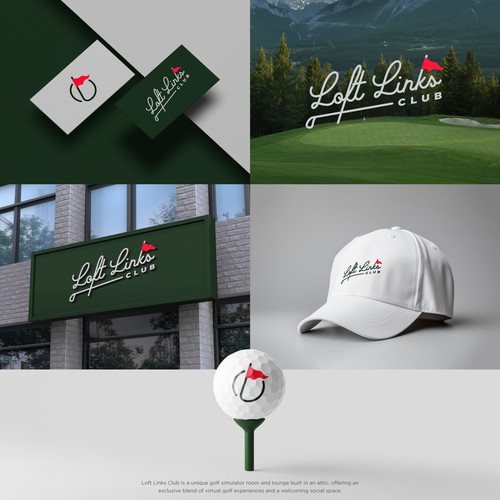 Brand Identity and Logo Design for A Premier Golf Simulator Lounge