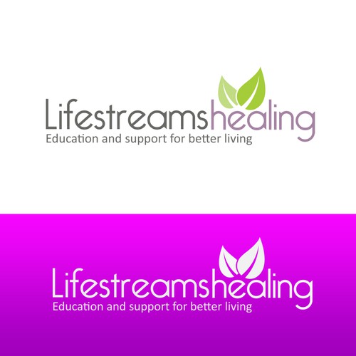 Logo concept for lifestreams healing