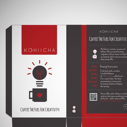 KOHIICHA coffee  layout design (outside) 