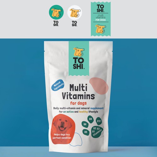 logo concept for dog vitamins