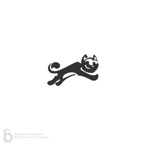 Smirky speed cat Mascot