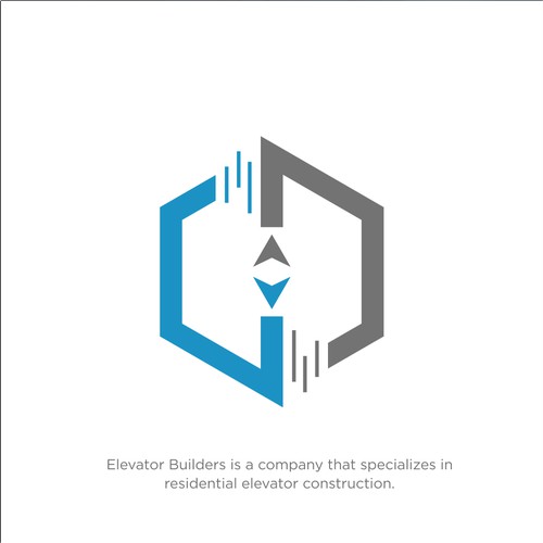 Residential Elevator Construction Logo