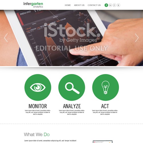 Create landing page for new Data Analytics group