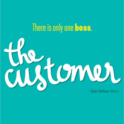 Poster "There is only one boss. The customer." for Startup Vitamins
