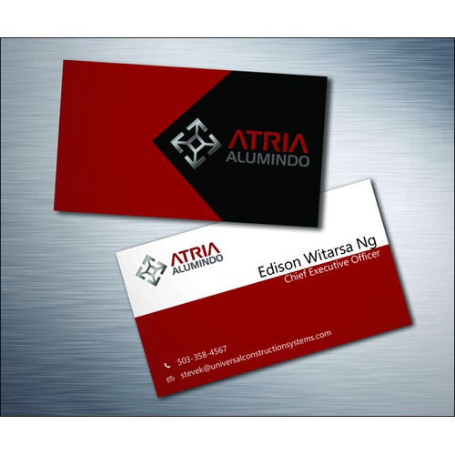 business card for Atria Alumindo