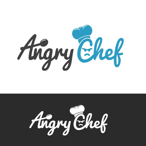 The Angry Chef logo design