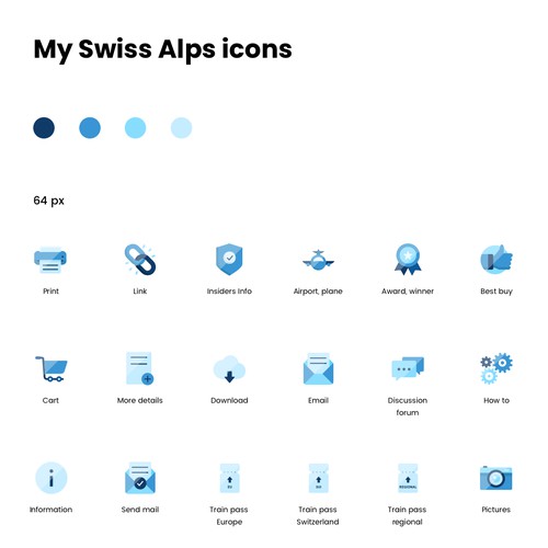 Icons for a web