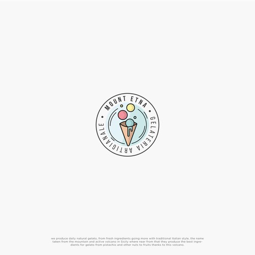 Modern Logo concept for a ice-cream shop