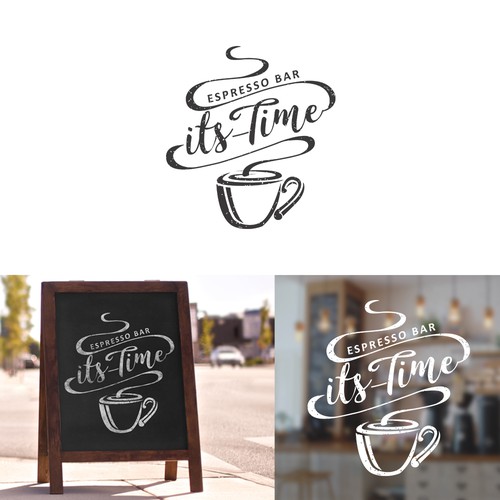 The Winning Logo for Its Time Espresso Bar