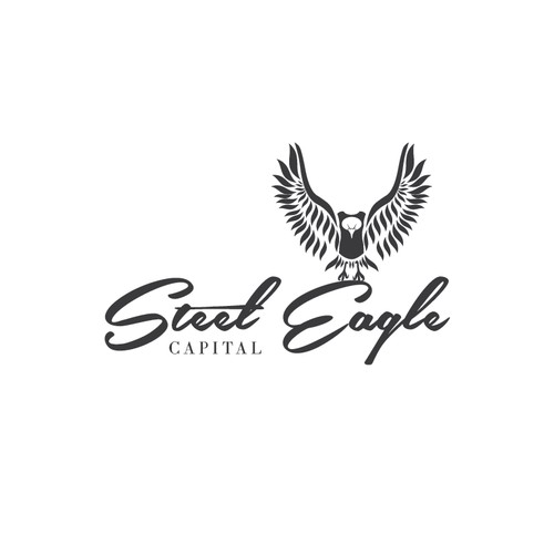 Create swooping eagle image for financial services logo