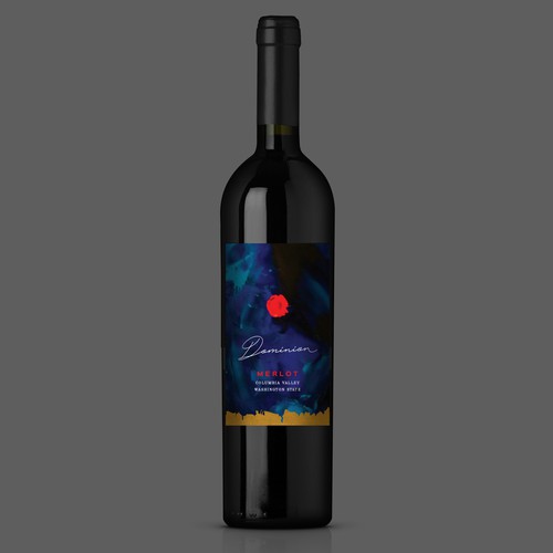 Design for a modern wine label