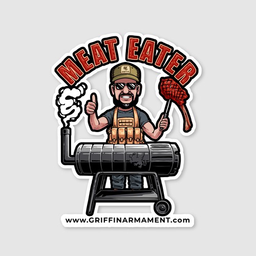 Man Grilling Meat