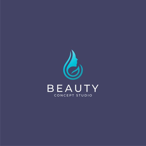 natural beauty concept logo design