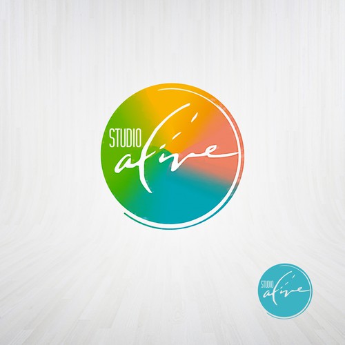 Vibrant concept logo for Studio Alive