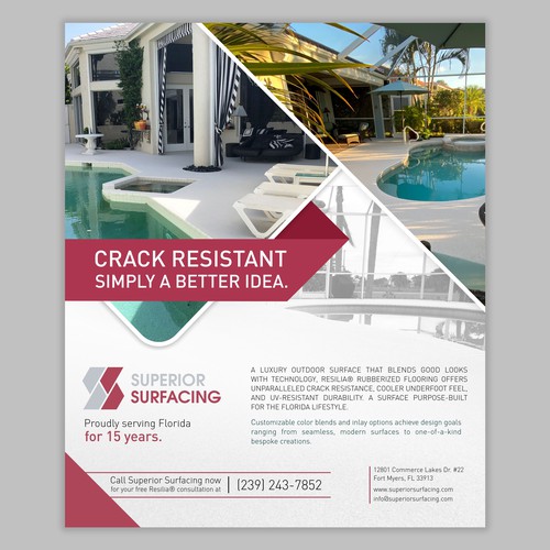 Superior Surfacing Magazine Flyer