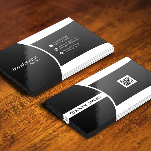 Crisp and sophisticated business card