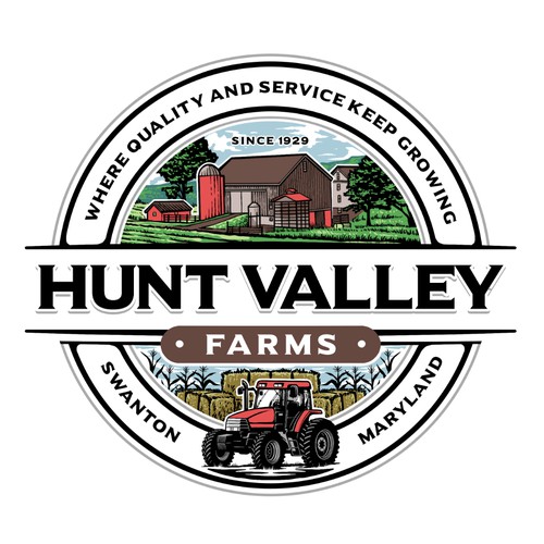 Hunt Valley Farms Logo Design