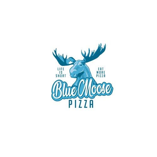 Bold logo for pizzeria 