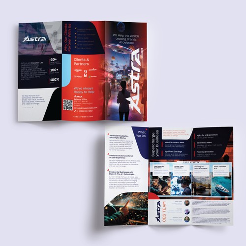 Tri-fold brochure design concept
