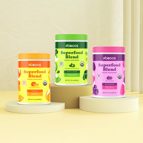 Superfood Label Designs