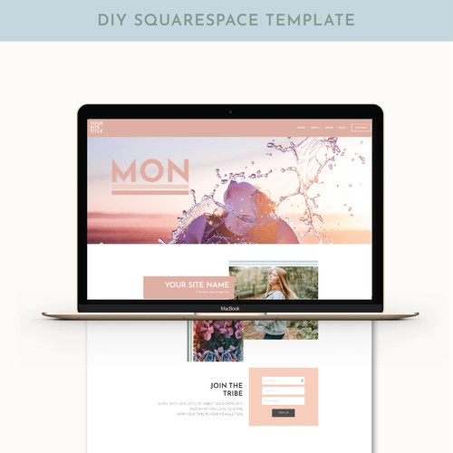 MON | Customisable Squarespace Template