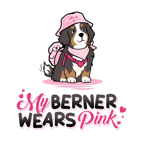 My Berner wears pink
