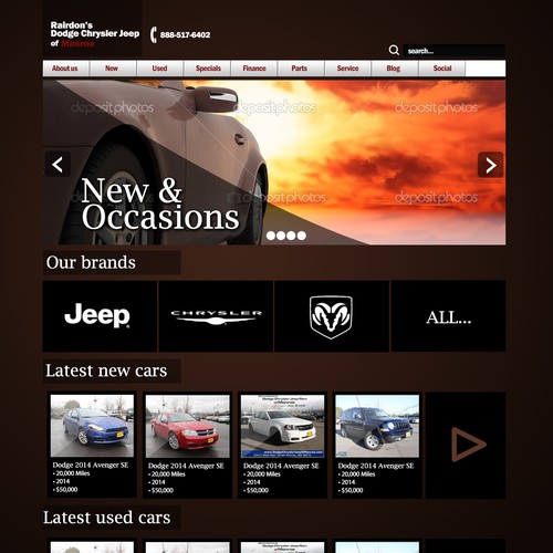 Car dealer web design