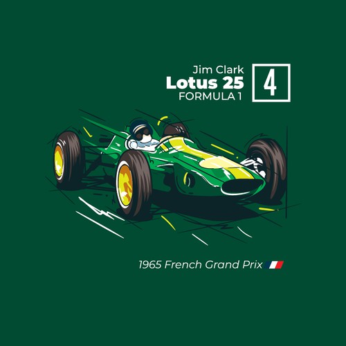 one-to -0ne project for F1 t-shirt design