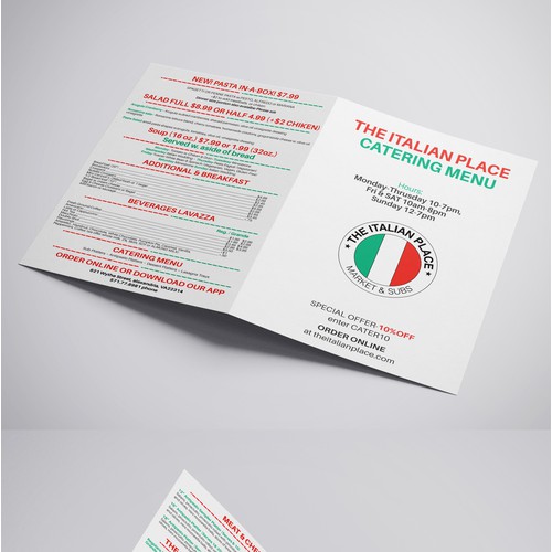 Italian Menu Design