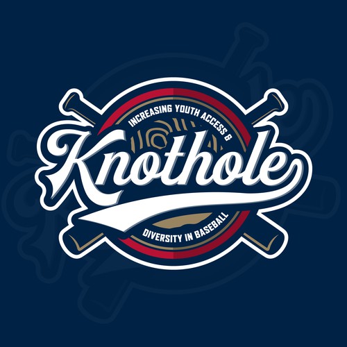 baseball emblem logo for Knothole
