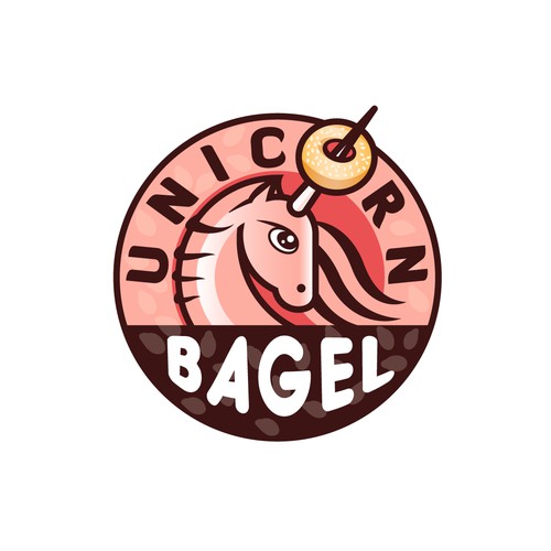 Logo concept for bagel bakery / cafe