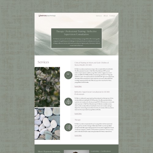 Squarespace Website Design for Therapist