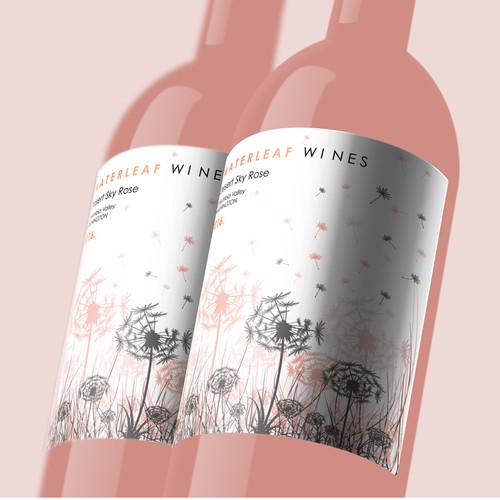 label for rose wine