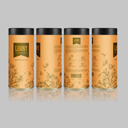 Label design for tea product