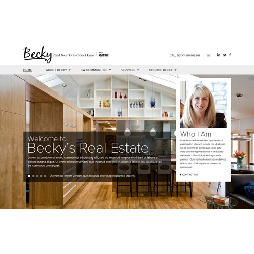 Concept for Real Estate Agent's Website
